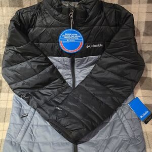 Set Columbia Kids Puffer Snow Jacket Coat SZ Large & Ski Pants SZ XL NWT